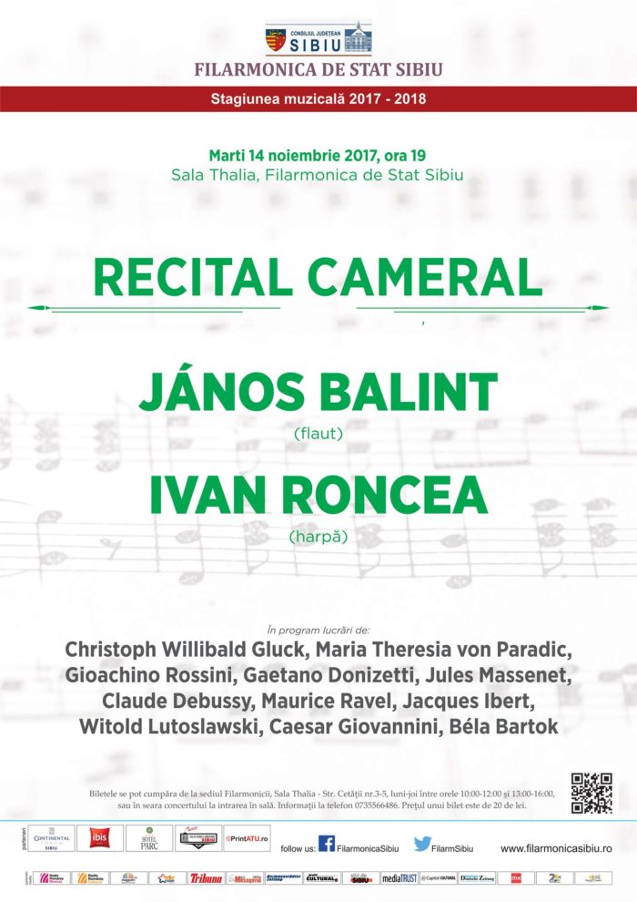 Recital cameral Janos Balint & Ion Ivan Roncea - Sibiu