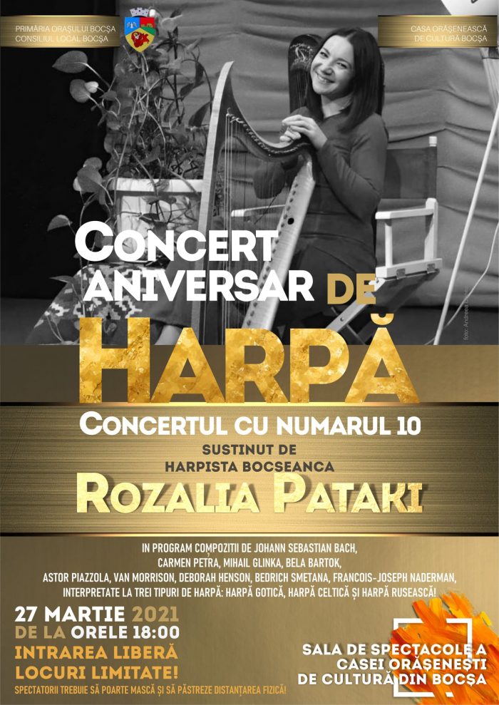 Rozalia Pataki Recital de harpă - Asociația Harpiștilor din România