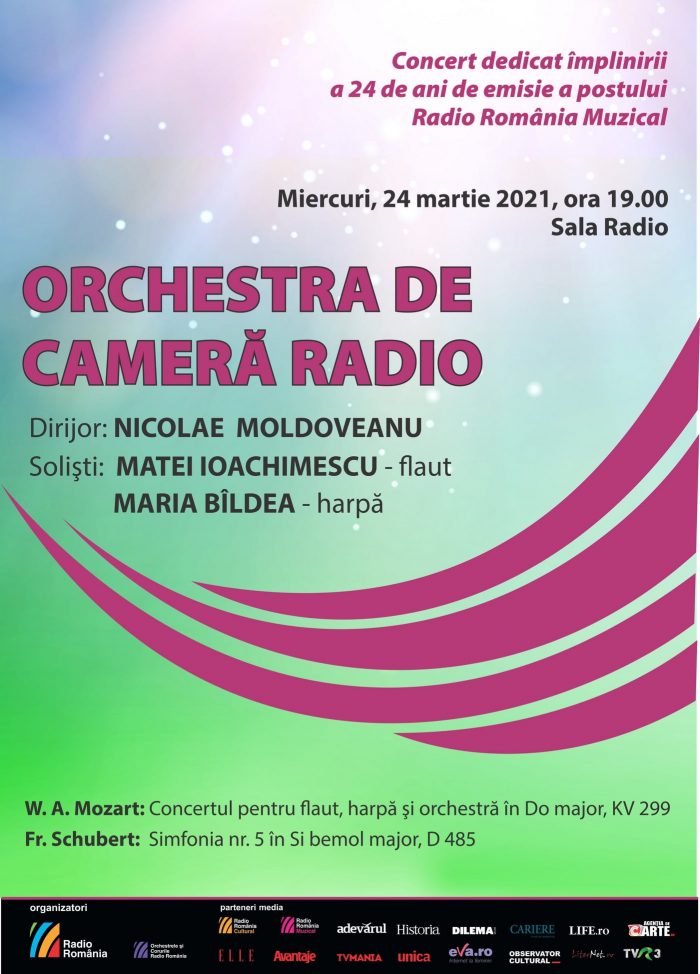 Concert Mozart Sala Radio - Maria Bîldea și Matei Ioachimescu