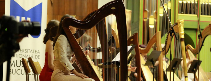 Festivalul de Harpa Bucuresti-2018-Gala de deschidere-Ansamblul de harpe