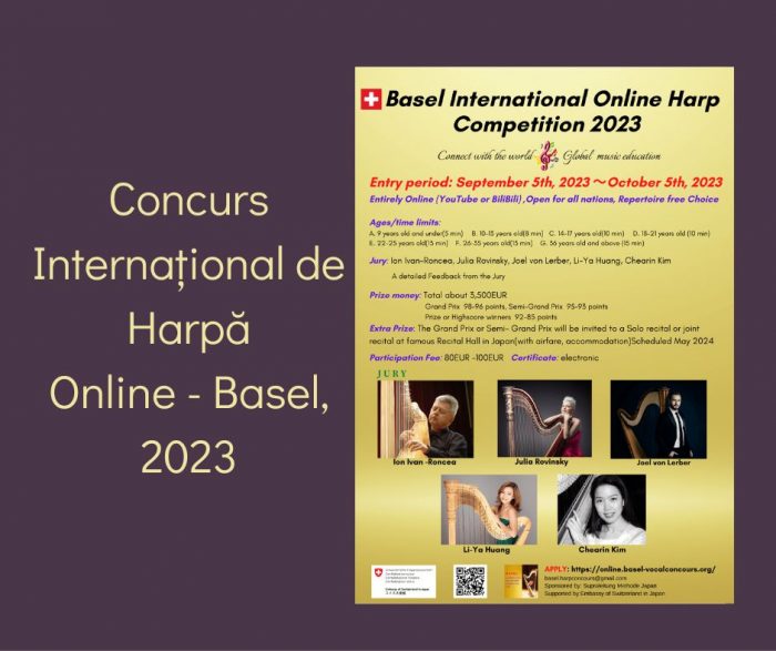 Concurs Internațional de Harpă Online - Basel 2023
