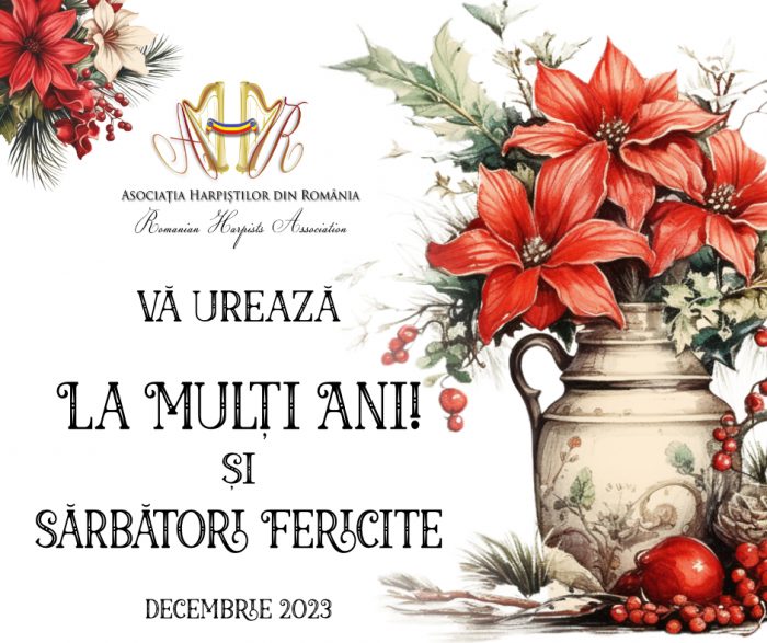 Asociația Harpiștilor din România - Sărbători fericite decembrie 2023-2024